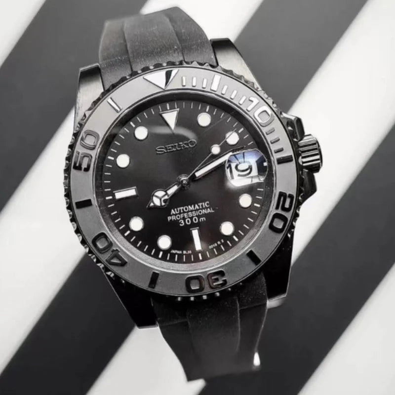 Custom Watch Seimariner Super Black