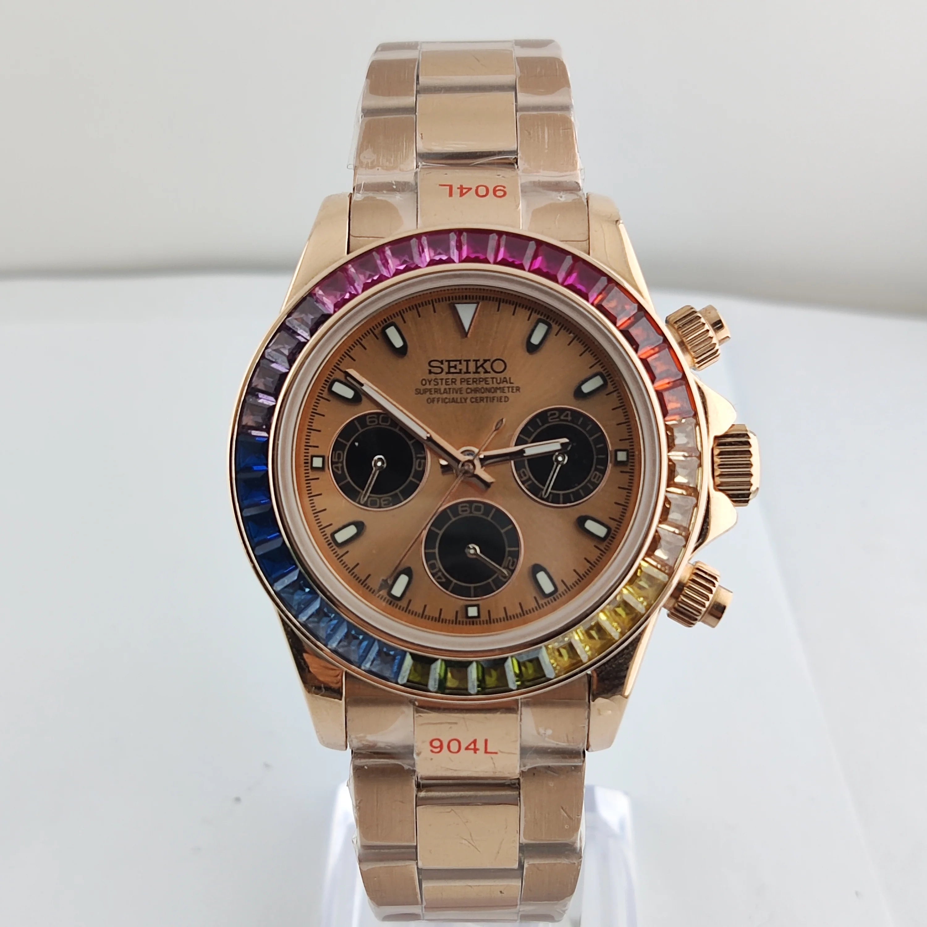 Custom Watch Seitona Gold Daimond