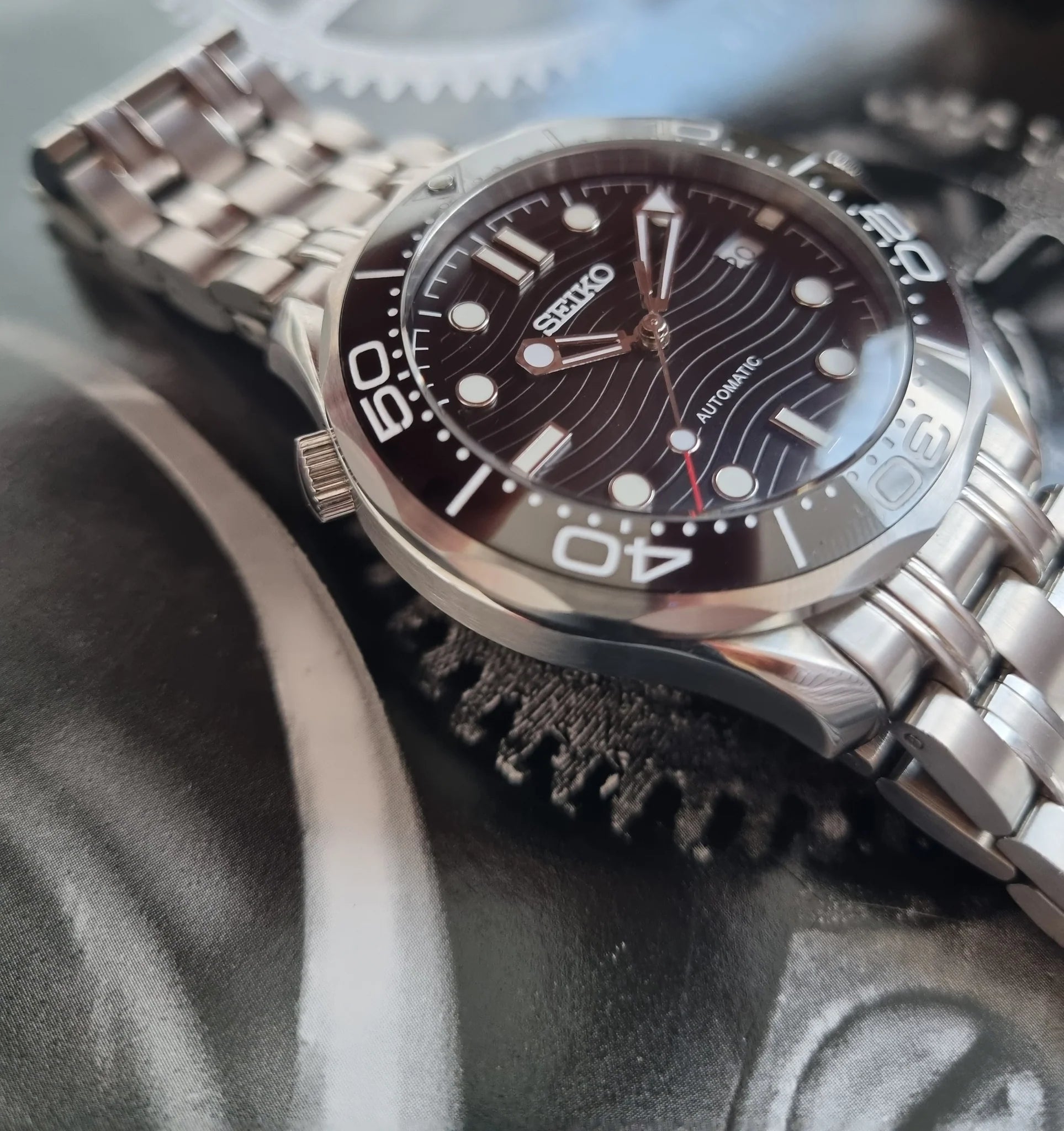 Custom Watch Seimariner Sea Black