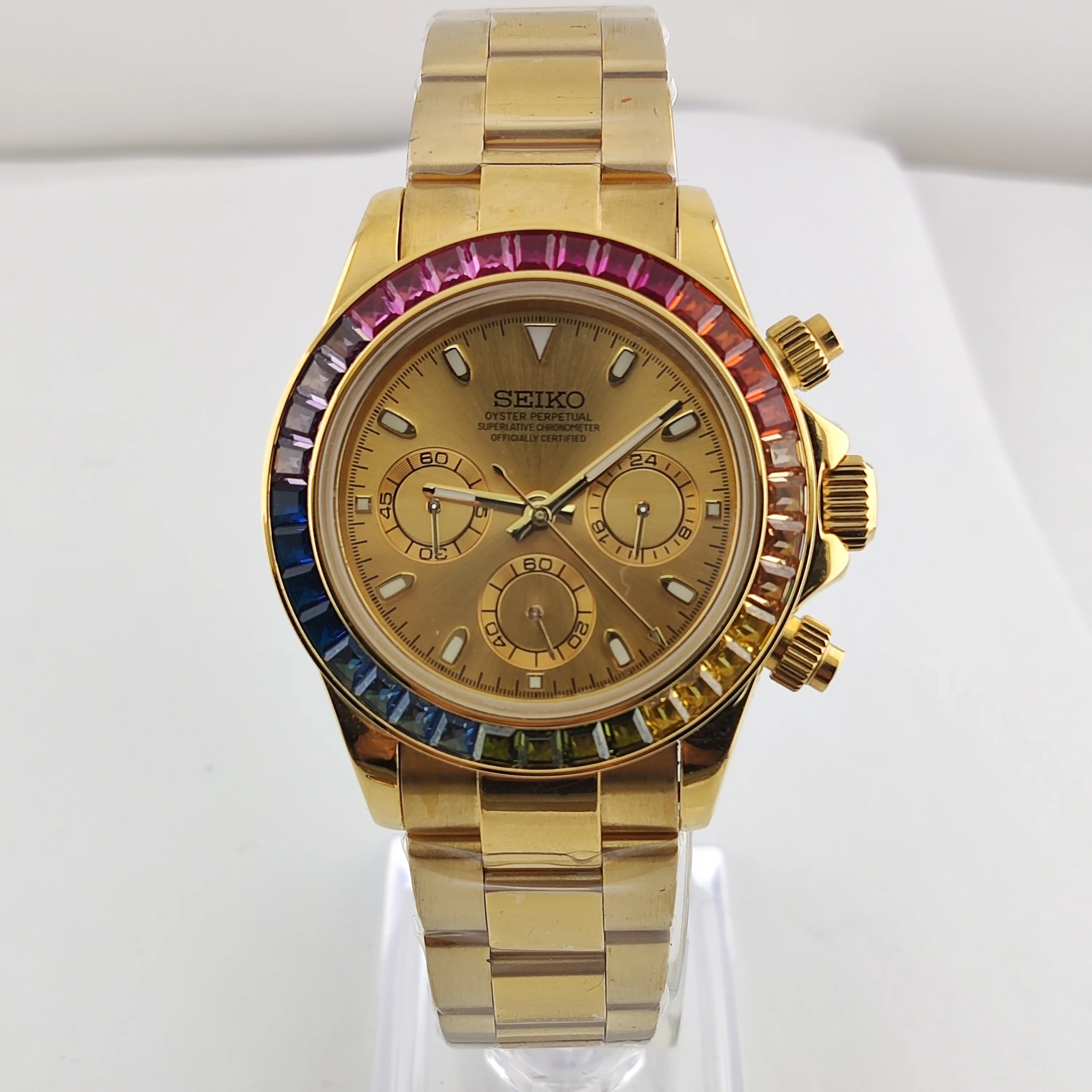 Custom Watch Seitona Gold Daimond