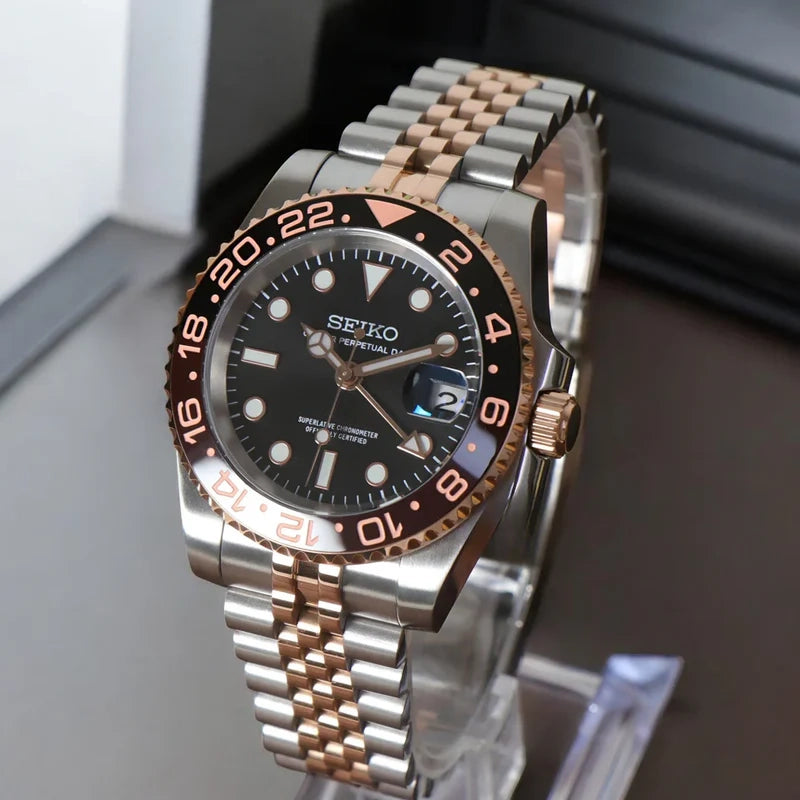 Custom Watch Gmteiko Rose Gold Steel